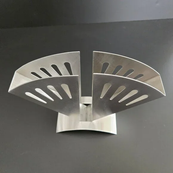 ZACK Rare Retired Stainless Coffee Filter Napkin Holder GERMANY Geometric Modern - Picture 4 of 16